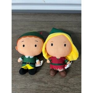 Elf Movie Buddy and Jovie Plush Set Christmas Holiday Stuffed Figures